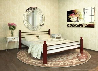 Кровать Милана Lux plus 1400х1900 Коричневая