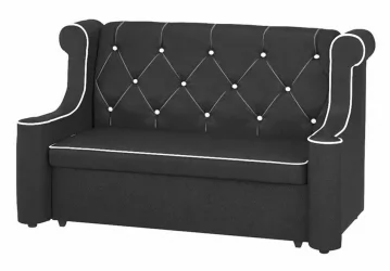 Белый диван Лорд-2 Люкса Блек Люкса Милк