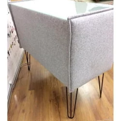 Комод в прихожую Лейд в ткани Taft на опорах CHХ