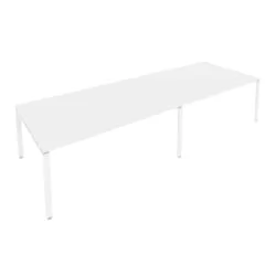 Переговорный стол (2 столешницы) Metal System Б.ПРГ-2.5 Белый