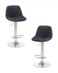 Стул барный DOBRIN DINA (черный) 2 шт