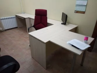 Стол прямой Deka ЛДСП каркас 75.06.10 Туя/Белый