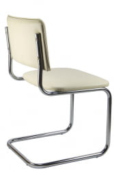 Офисный стул Сильвия 02S Бежевый/Металл Хром гальв.
