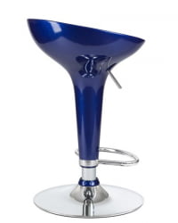 Стул барный DOBRIN BOMBA (синий металлик) 2 шт