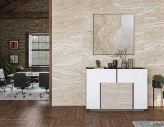 Кабинет руководителя Сирио № 1 Вольфрам Дуб Тоскана Белый / Sirio