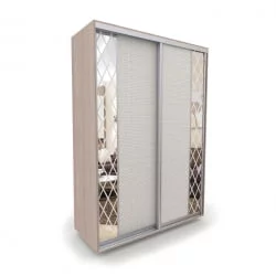 Шкаф-купе 2-х дверный Акцент-Вера КР 1600х600  Ясень шимо светлый