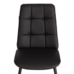 Металлический стул Asti TREND, экокожа, черная, 47х54х86 см