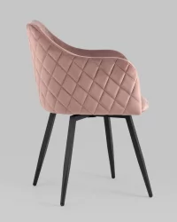 Стул Ника вращающийся велюр Пыльно-розовый