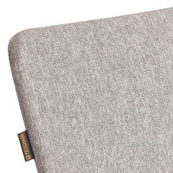 Дизайнерский стул La Rousse NEW, ткань рогожка, серый/черный, 3M 16/2, 45x55x93 см