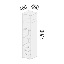 Стеллаж Аляска 501.04