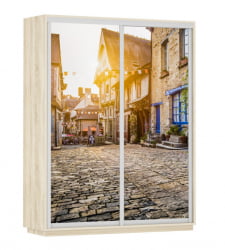 Шкаф-купе двухдверный Экспресс Дуо 1600х2200h Улица/Дуб сонома