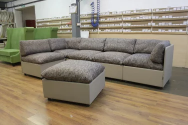 Диван Кубэ модульный Коричнево-бежевый