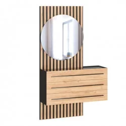 Прихожая Неаполь №1 Черный Дуб Золотой