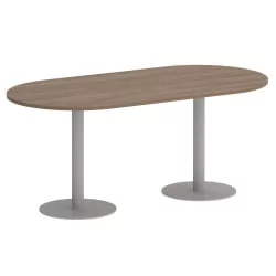 Стол овальный ХОМЕ ОФФИCЕ ВР.СП-5-180.1 Дуб Аризона/Серый металл / HOME OFFICE VR.SP-5-180.1