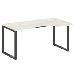 Стол криволинейный правый на О-образном м/к МЕТАЛ СЙСТЕМ БО.СА-1 Пр Наварра/Антрацит / METAL SYSTEM