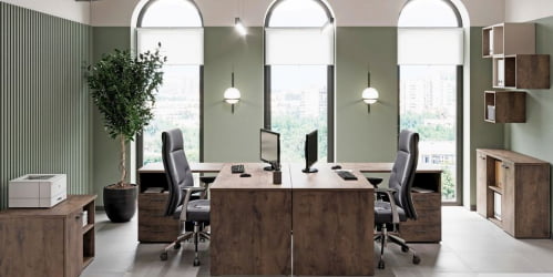 Стеллаж офисный LEMO L-69 Таксония шоколадная