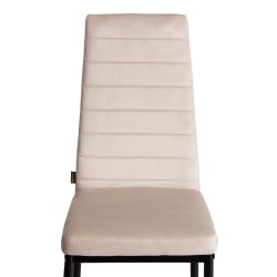 Дизайнерский стул Easy (mod. JSC02-1) металл, флок, 41 х 52 х 96 см, beige (молочный) HLR2 / черный