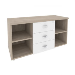 Тумба сервисная с ящиками ОНИКС О.ТС-11 Дуб Аттик/Белый / ONIX O.TS-11