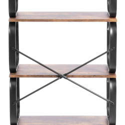 Стеллаж офисный WS-04 60x30x140 см, burnt