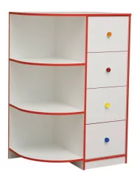 Комод с 4-мя ящиками Юниор-10 Белый