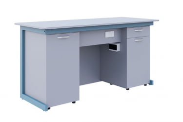 Стол демонстрационный для кабинета физики для кабинета физики Голубой/Серый