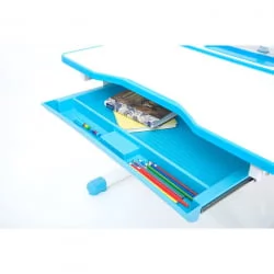 Комплект парта и стул с чехлом RIFFORMA Comfort-07 Белый Голубой