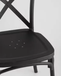 Стул пластиковый Кроссбэк Черный