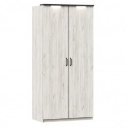 Шкаф двухстворчатый Техно ЛД 678.131.000.008 Дуб Крафт белый