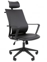 Кресло руководителя Chairman 545 экокожа Черный