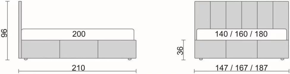 Кровать Julia Красный