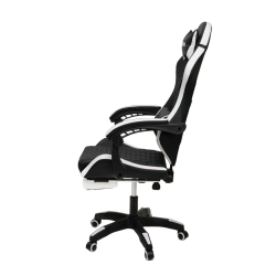 Кресло 892-1 цвет черный/белый с массажем 892-1-black-white-mass