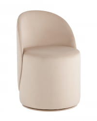 Пуф Loreen вращающийся велюр Молочный