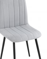 Стул Easy велюр светло-серый 4 шт. комплект