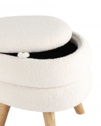Пуф с ящиком Винни M Тедди белый