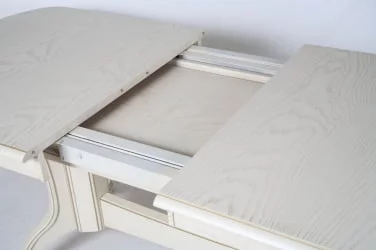 Стол обеденный раскладной Лира-3 (1,5м) тон 2М с золотой патиной