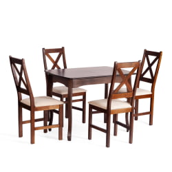 Стул CROSSMAN (комплект) NEW, Многослойный березовый шпон, 41х40x100 см, cappuchino/велюр бежевый