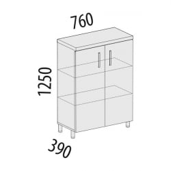 Черный шкаф Лидер-Престиж 83.30