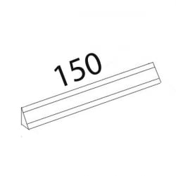 Плинтус с заглушками ПЛ 124.1.150 Паладина