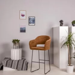 Стул полубарный Oscar (ПБ) Браун/ЛинкЗолот