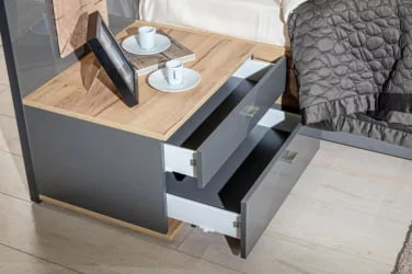 Тумба прикроватная Фиджи ЛД 659.060.000 Дуб Золотой Антрацит