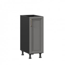 Тумба кухонная 300 Джелатто ЛД 241.010.000.127 Черный Оникс серый