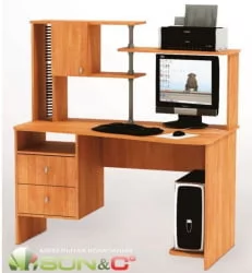 Компьютерный стол с ящиками SN 05.15 Ольха русская