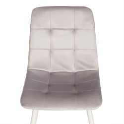 Дизайнерский стул CHILLY (mod. 7094-1) вельвет/металл, 44,5х52,5х86 см, pink (розовый) HLR39 / натуральный