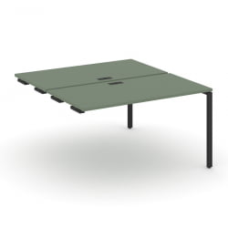 Двойной стол-приставка к опорным тумбам/шкафам CОНCЕПТ CН.ДСПР-003 Кобо Черный / CONCEPT CN.DSPR-003