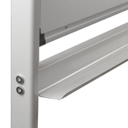 Доска для мела/магнитно-маркерная 2-сторонняя BRAUBERG PREMIUM на стенде 90х120 см Зеленая-белая