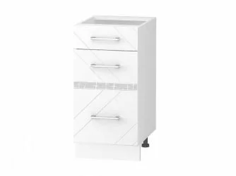 Напольный шкаф (3 ящика с метабоксами) Бьянка 102.59