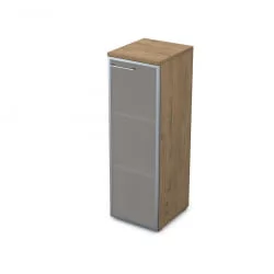 Пенал средний со стеклом левый GLOSS LINE 9НЛ.017.6 Teakwood