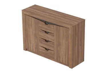Тумба с ящиками и дверцами Соренто 19 Дуб Стирлинг