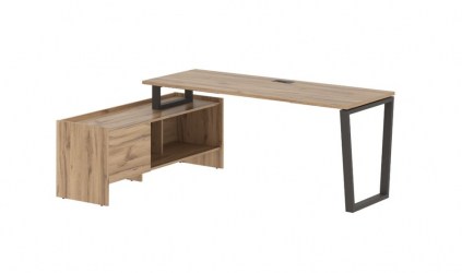 Стол с тумбой EDIS EVCT 19614 Дуб Денвер светлый Мокко