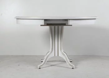 Круглый раздвижной стол Орион-5 (d1100) тон 1 с золотой патиной